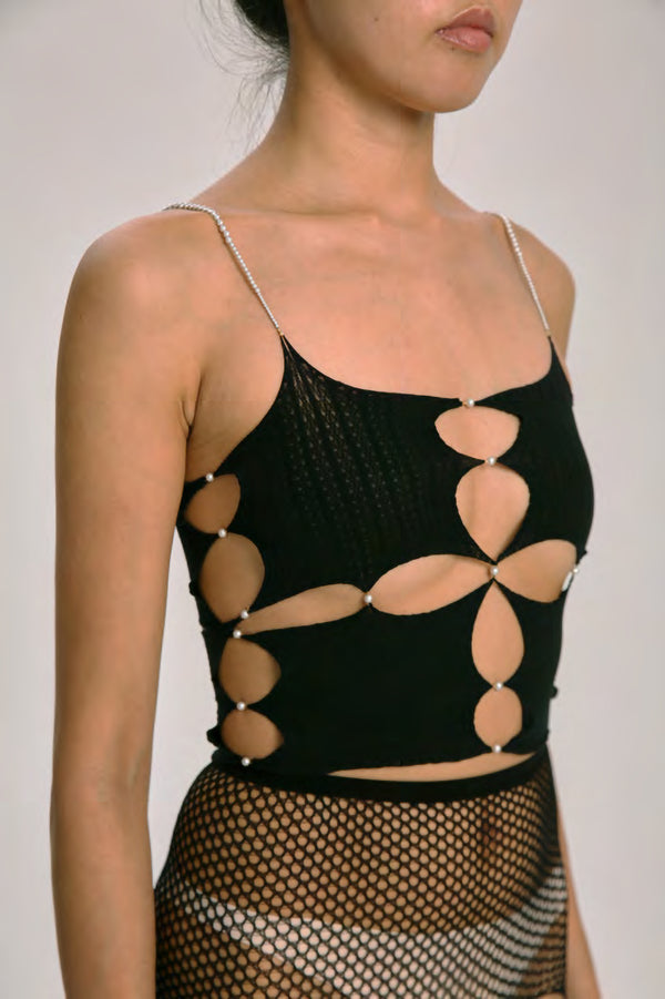 RUI SS21-R002 ONYX Vest with Central Cut